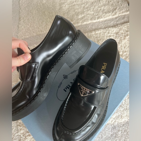 Black Prada Loafers size 37,5 (7.5US) - Picture 8 of 9